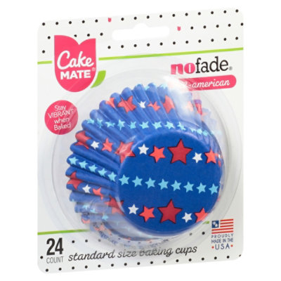 Cake Mate All American No Fade Baking Cups - 24 Count