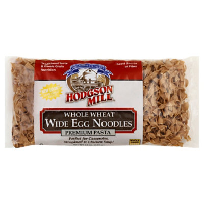 Hodgson Mill Pasta Premium Whole Wheat Egg Noodles Wide Box - 12 Oz