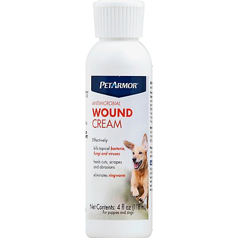 PetArmor Wound Cream Antimicrobial For Puppies & Dogs Bottle - 4 Fl. Oz.