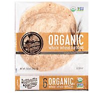 La Tortilla Factory Tortillas Organic Whole Wheat Bag 6 Count - 7.62 Oz