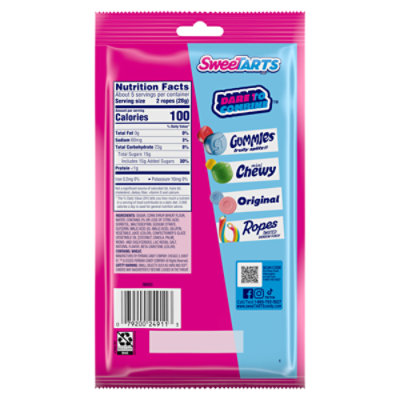 SweeTARTS Candy Ropes Soft & Chewy Cherry Punch - 5 Oz - Image 5