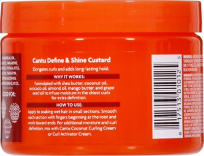 Cantu Shea Butter Custard Define & Shine for Natural Hair - 12 Oz - Image 5