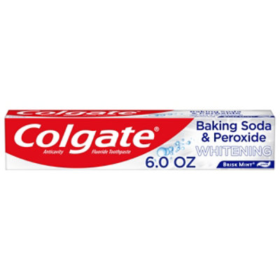 Colgate Baking Soda and Peroxide Whitening Toothpaste Brisk Mint - 6 Oz - Image 1