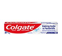 Colgate Baking Soda and Peroxide Whitening Toothpaste Brisk Mint - 6 Oz