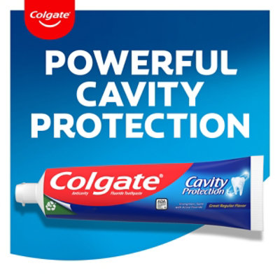 Colgate Cavity Protection Toothpaste with Fluoride Great Regular Flavor - 6 Oz - Image 2