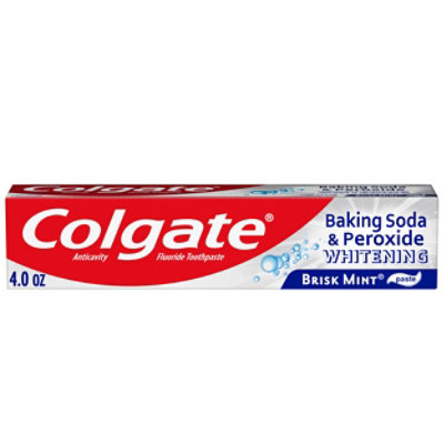 Colgate Baking Soda and Peroxide Whitening Toothpaste Brisk Mint