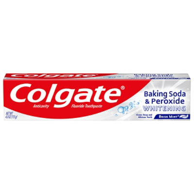 Colgate Baking Soda and Peroxide Whitening Toothpaste Brisk Mint - 4 Oz - Image 2