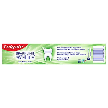 Colgate Sparkling White Whitening Toothpaste Mint Zing - 6 Oz - Image 3