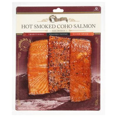 Echo Falls Salmon Coho Smoked Trio Cajun Spice Traditional & Pepper - 12 Oz - Image 3