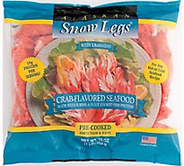 Alaskan Snow Legs Frozen Crab-Flavored Surimi - 1 Lb