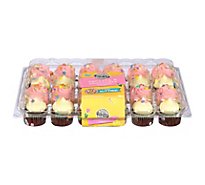 Cupcake Cake Two Bite Spring Assorted 24 Pack - Each