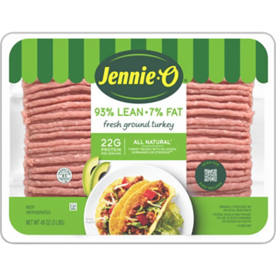 Jennie-O 93% Lean 7% Fat Ground Turkey - 3 Lb - Image 1