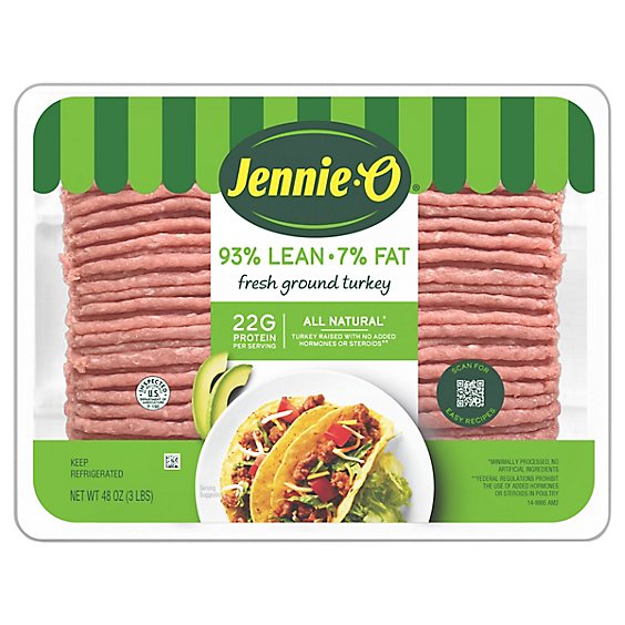 Jennie-O 93% Lean Ground Turkey Fresh - 3 Lb