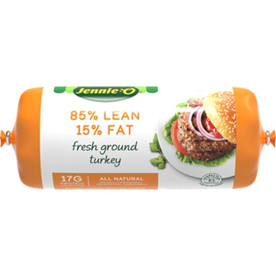 Jennie-O 85% Lean 15% Fat Ground Turkey Chub - 3 Lb - Image 1