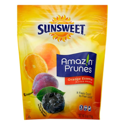 Sunsweet Amazin Prunes Pitted Orange Essence - 6 Oz