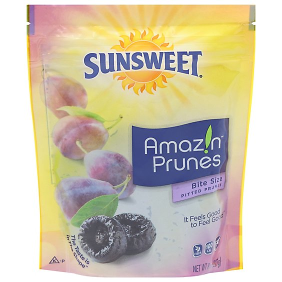 Sunsweet Bite Size Pitted Prunes - 8 Oz