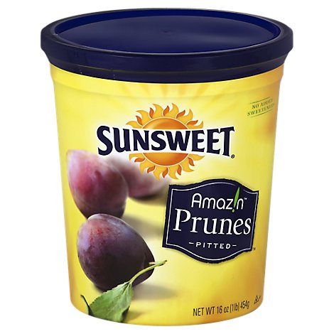 Sunsweet Prunes Pitted Canister - 16 Oz