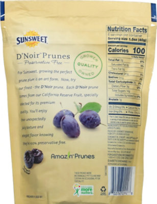 Sunsweet D Noir Prunes Pitted California Grow - 8 Oz - Image 6