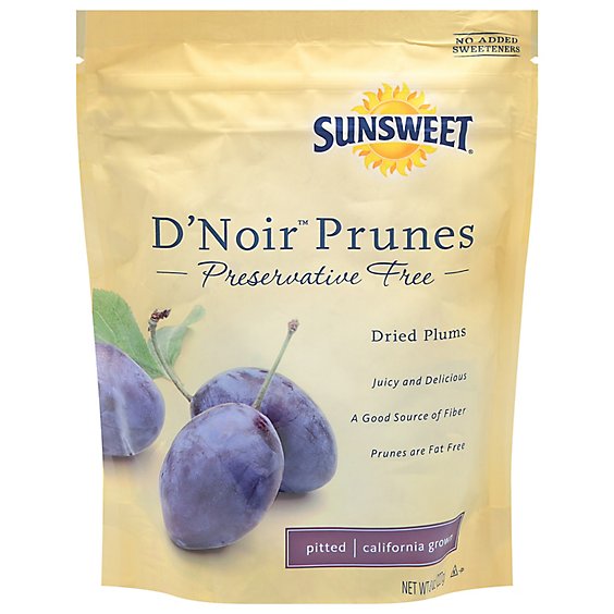 Sunsweet D Noir Prunes Pitted California Grow - 8 Oz