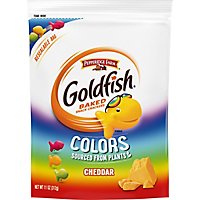 Pepperidge Farm Goldfish Crackers Baked Snack Cheddar Variety Colors On The Go - 11 Oz - Image 2