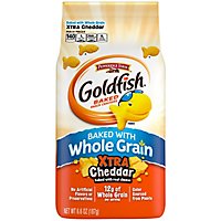 Pepperidge Farm Goldfish Crackers Baked Snack Whole Grain Xtra Cheddar - 6.6 Oz - Image 2