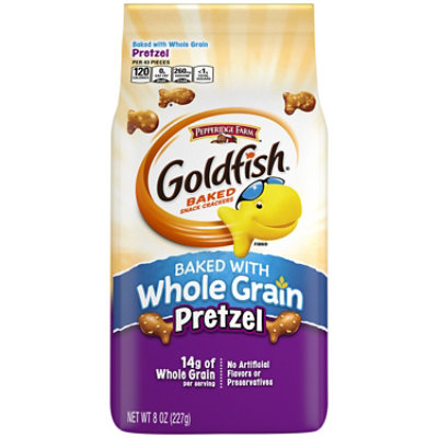 Pepperidge Farm Goldfish Crackers Baked Snack Whole Grain Pretzel - 6.6 Oz