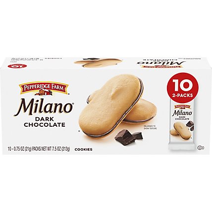 Pepperidge Farm Milano Cookies Dark Chocolate - 10 Count - Image 2