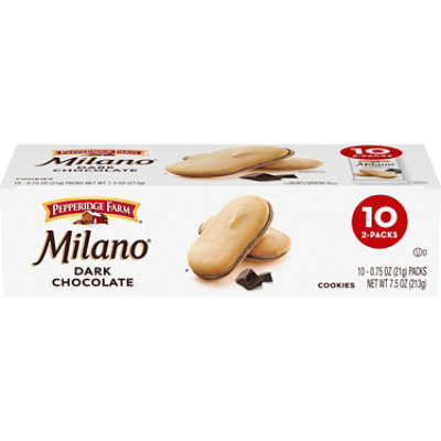 Pepperidge Farm Milano Dark Chocolate Cookies - 10 Ct - 0.75 Oz - Image 1