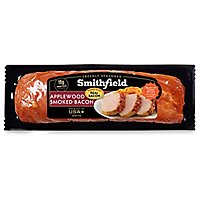 Smithfield Pork Loin Fillet Applewood Smoked Bacon - 27.2 Oz - Image 2