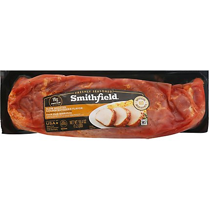 Smithfield Marinated Slow Roasted Golden Rotisserie Flavor Fresh Pork Tenderloin - 18.4 Oz - Image 2