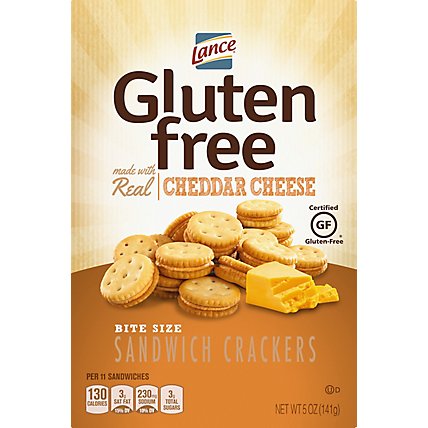 Lance Cracker Sandwiches Cheese Bite Size Gluten Free - 5 Oz - Image 2