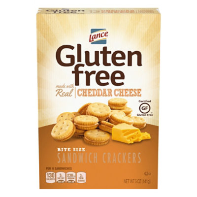 Lance Cracker Sandwiches Cheese Bite Size Gluten Free - 5 Oz