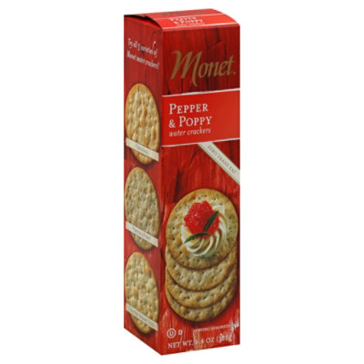 Monet Water Cracker Pepper - 4.4 Oz