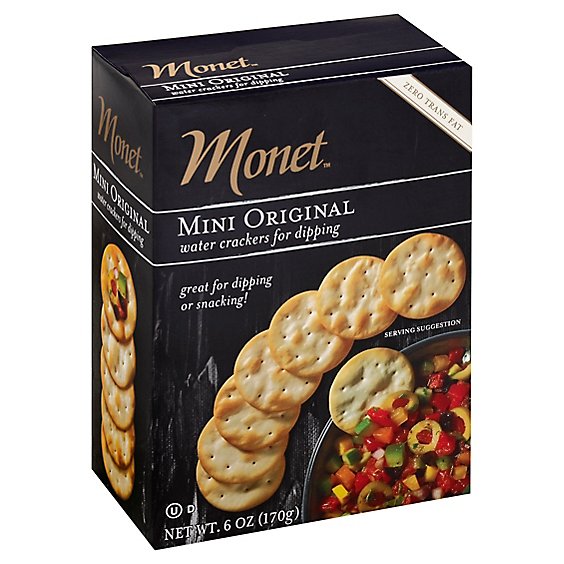 Monet Mini Water Crackers - 6 Oz