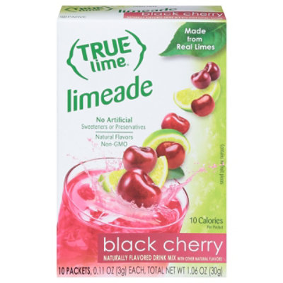 True Lime Drink Mix Black Cherry 10 Count - 1.06 Oz