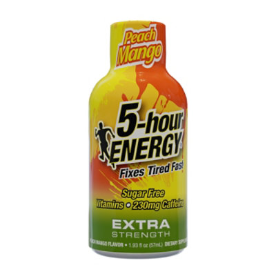 5-hour ENERGY Peach Mango Extra Strength Shot - 1.93 Fl. Oz. - Image 1