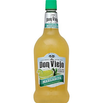 Don Viejo Margarita Classic Lime Made With Tequila Triple Sec & Certified Color - 1.75 Liter - Image 2