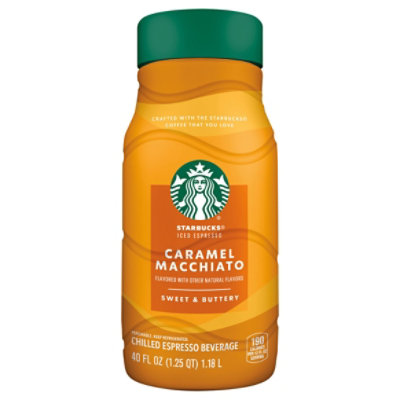 Starbucks Caramel Macchiato Flavored Iced Espresso Beverage Bottle - 40 Fl. Oz. - Image 1