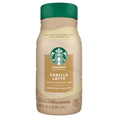 Starbucks Vanilla Latte Flavored Chilled Ice Espresso Beverage Bottle - 40 Fl. Oz. - Image 3