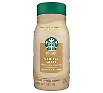 Starbucks Vanilla Latte Flavored Chilled Ice Espresso Beverage Bottle - 40 Fl. Oz.