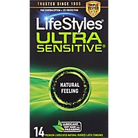 Lifestyle Condom Ultra Sen Lubricated - 14 Count - Image 2