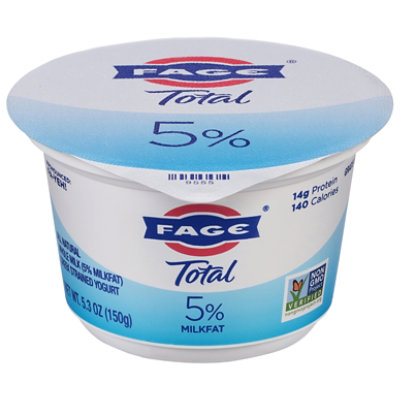 FAGE Total 5% Milkfat Plain Greek Yogurt - 5.3 Oz - Image 3