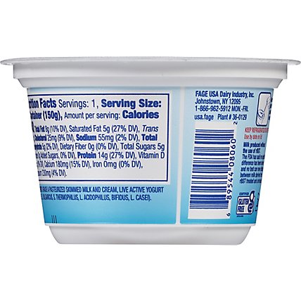 FAGE Total 5% Milkfat Plain Greek Yogurt - 5.3 Oz - Image 6