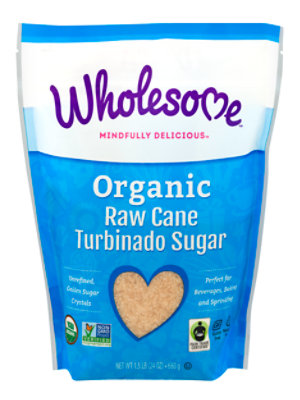 Wholesome Organic Cane Sugar Raw Turbinado - 24 Oz - Image 3