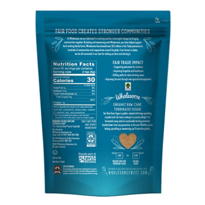 Wholesome Organic Cane Sugar Raw Turbinado - 24 Oz - Image 5