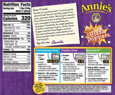 Annies Homegrown Pizza Poppers Three Cheese - 5 Oz - Image 6