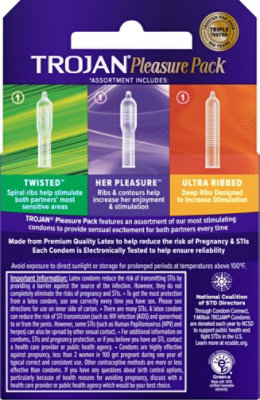 Trojan Condoms Pleasure Pack - 3 Count - Image 3