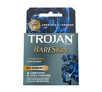 Trojan Sensitivity Bareskin Lubricated Latex Condoms - 3 Count