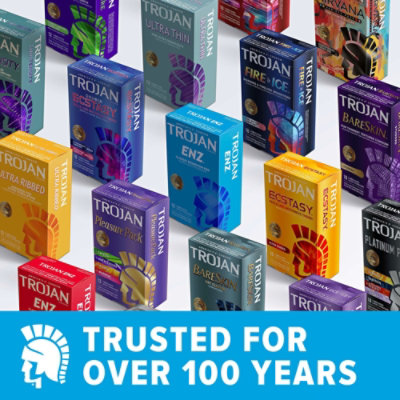 Trojan Her Pleasure Sensations Lubricated Condoms - 12 Count - Image 4
