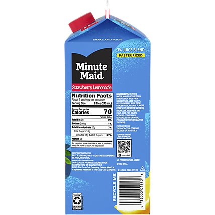Minute Maid Juice Strawberry Lemonade Carton - 59 Fl. Oz. - Image 2